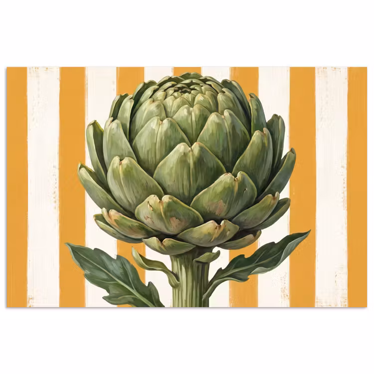 Poster - Artichoke - Modern - Vegetable - Artisjok - Modern - Groente poster papier klein