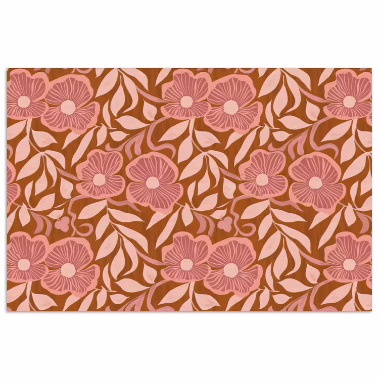 Sfeer - Bloemen - Roze poster papier klein 62 -3d