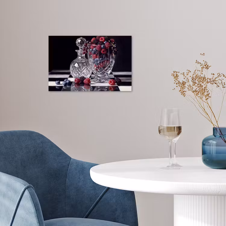 Poster - Berries - Crystal - Still Life - Bessen - Kristal - Stilleven poster papier klein
