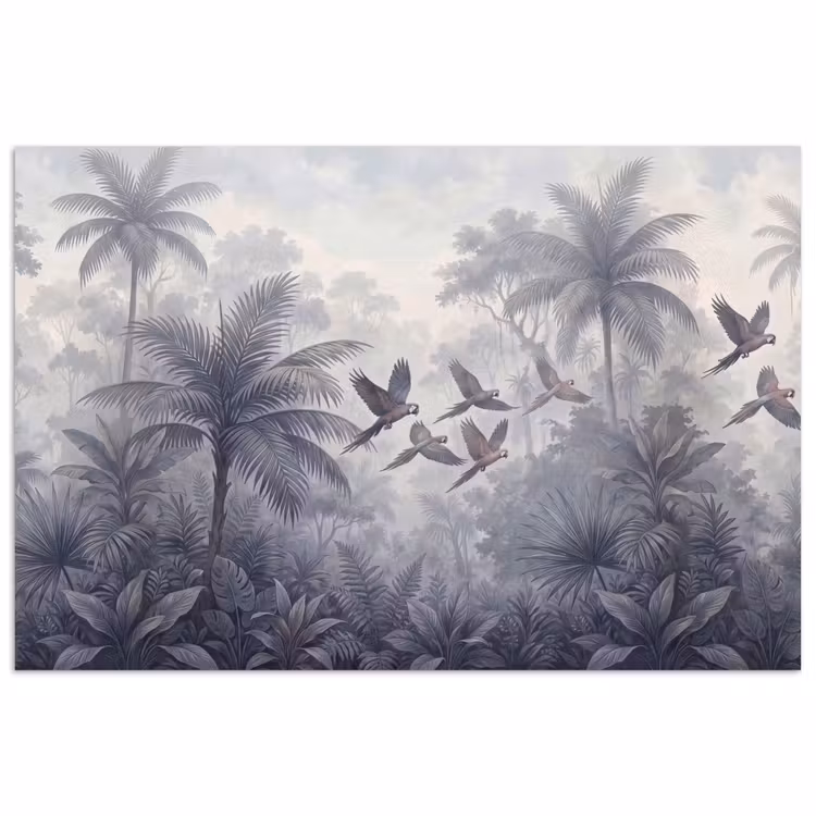 Vogel - Vliegend - Jungle - Vintage - Dieren poster papier klein -3d