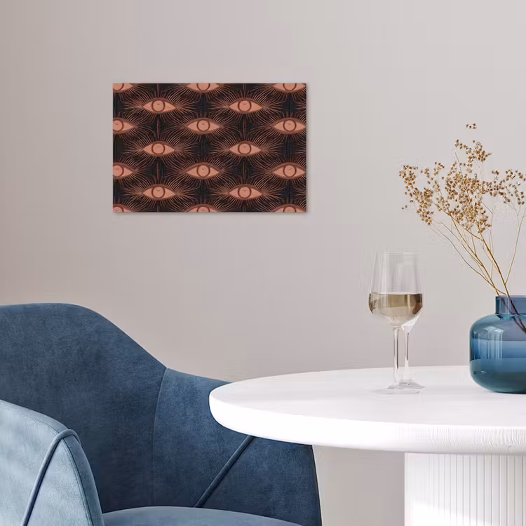 Boheems - Oog - Bruin poster papier klein 62 -sfeer3