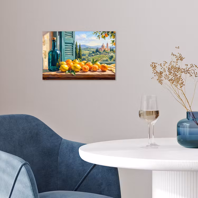 Poster - Bottle - Fruit - Still Life - Fles - Fruit - Stilleven poster papier klein