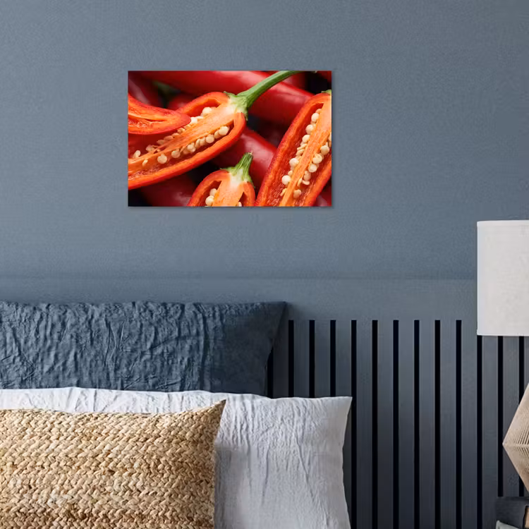 Poster - Chili Pepper - Open - Red - Chilipeper - Open - Rood poster papier klein