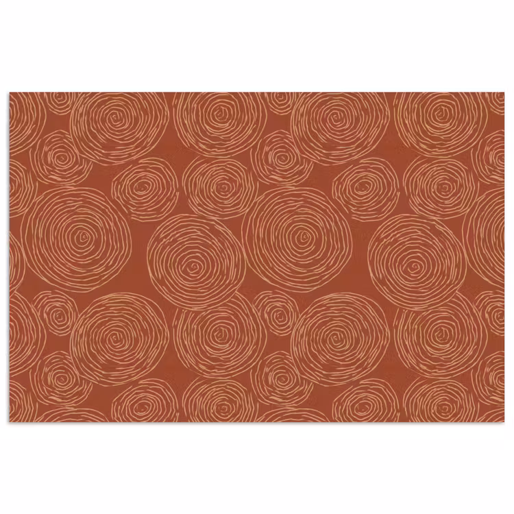 Cirkels - Abstract - Artistiek - Terracotta poster papier klein 62 -3d