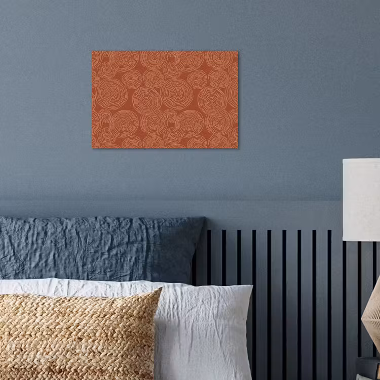 Cirkels - Abstract - Artistiek - Terracotta poster papier klein 62 -sfeer2