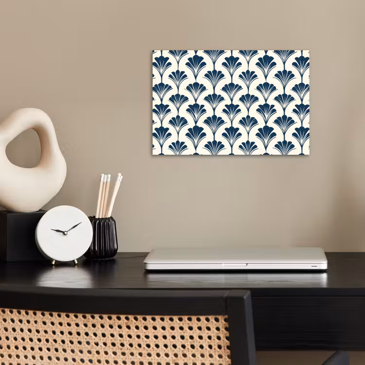 Klassiek - Motief - Blauw poster papier klein 62 -sfeer1