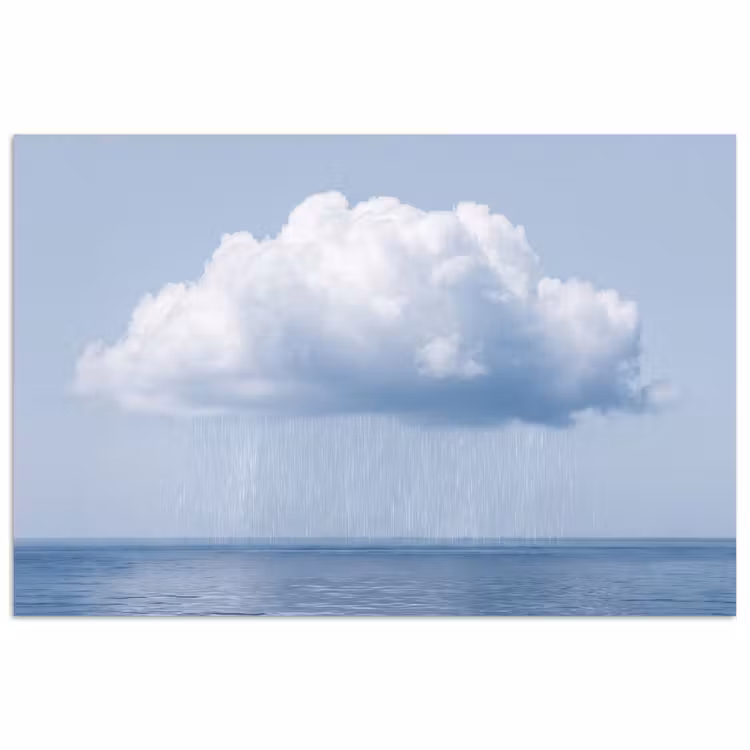 Poster - Cloud - Rain - Nature - Wolk - Regen - Natuur poster papier klein