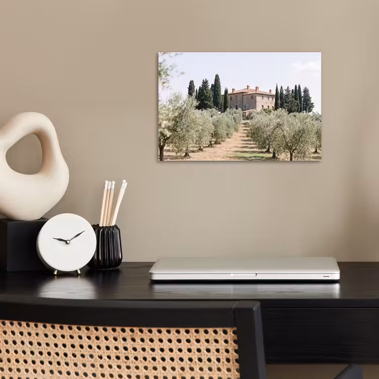Poster - Country house - olive tree - orchard - Landhuis - olijfboom - gaard poster papier klein