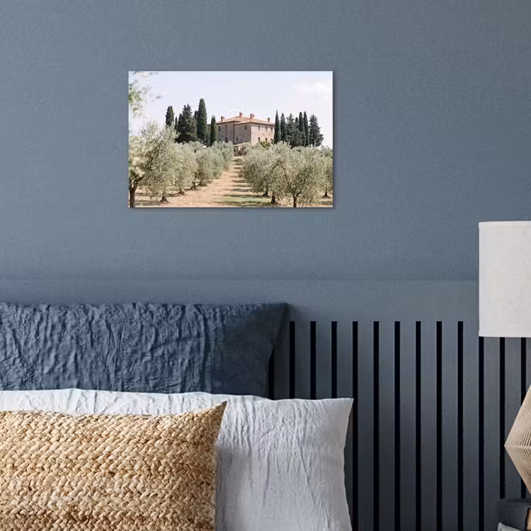 Poster - Country house - olive tree - orchard - Landhuis - olijfboom - gaard poster papier klein