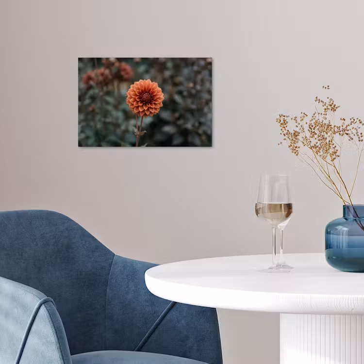 Dahlia - Bloem - Natuur - Sfeervol poster papier klein -sfeer3