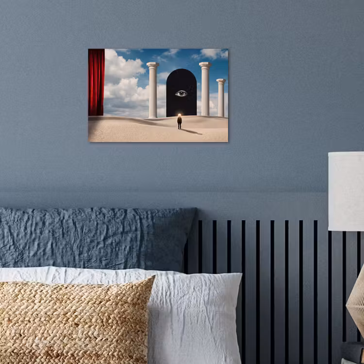 Poster - Dream - Desert - Eye - Droom - Woestijn - Oog poster papier klein