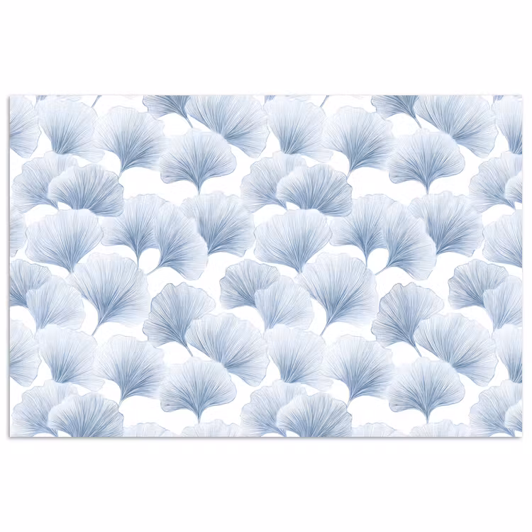 Waaier - Modern - Blauw poster papier klein 62 -3d