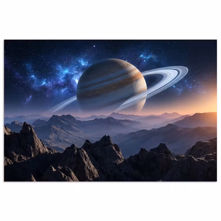 Fantasy - Kosmos - Landschap poster papier klein -3d