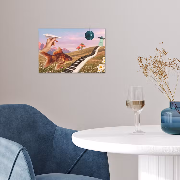 Poster - Fish - Nature - Abstract - Vis - Natuur - Abstract poster papier klein