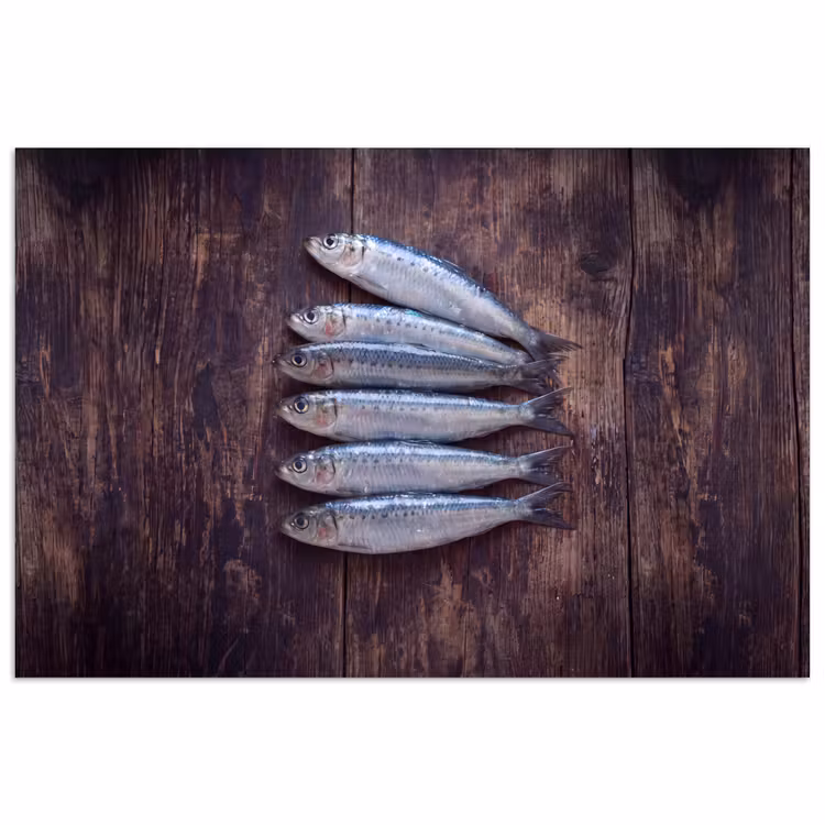 Poster - Fish - Wood - Food - Vis - Hout - Eten poster papier klein