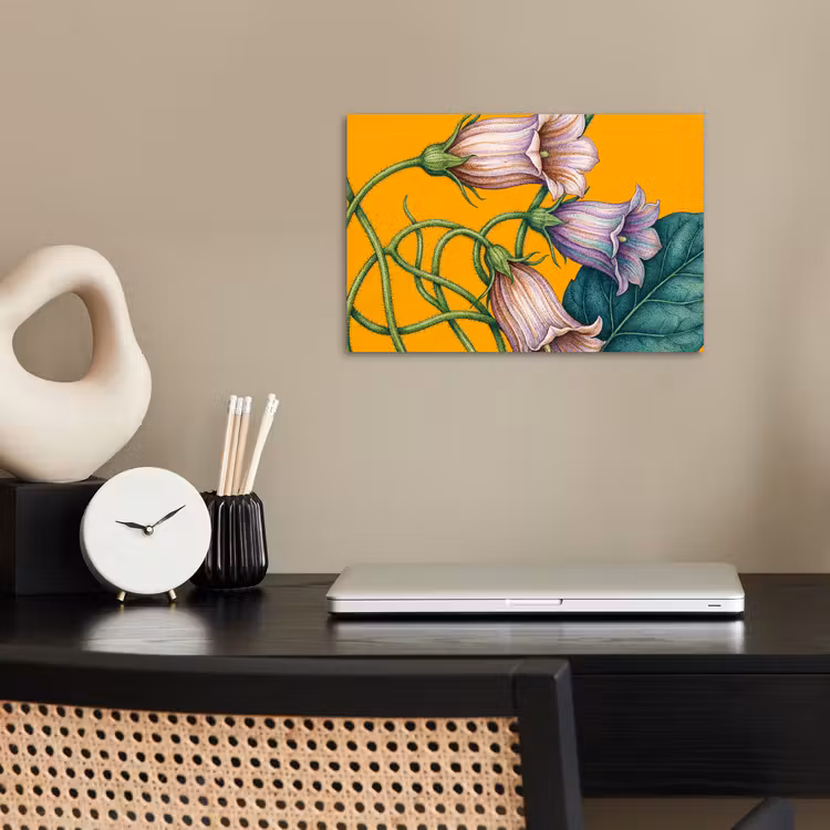 Poster - Flowers - Botanical - Yellow - Bloemen - Botanisch - Geel poster papier klein