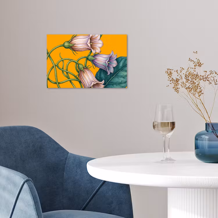Poster - Flowers - Botanical - Yellow - Bloemen - Botanisch - Geel poster papier klein