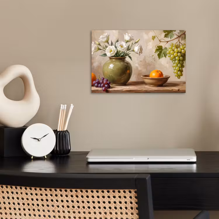 Poster - Flowers - Fruit - Still Life - Bloemen - Fruit - Stilleven poster papier klein