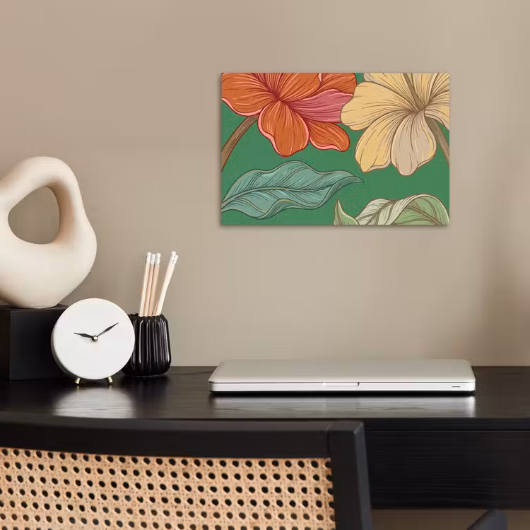 Poster - Flowers - Greenery - Illustration - Bloemen - Groen - Illustratie poster papier klein