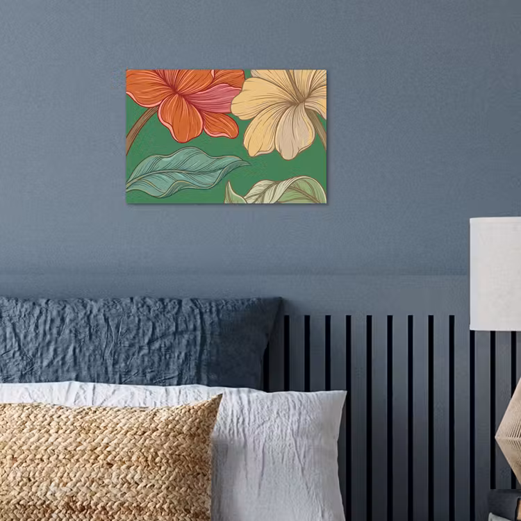 Poster - Flowers - Greenery - Illustration - Bloemen - Groen - Illustratie poster papier klein