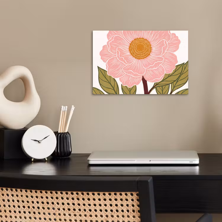 Poster - Flowers - Pink - Illustration - Bloemen - Roze - Illustratie poster papier klein