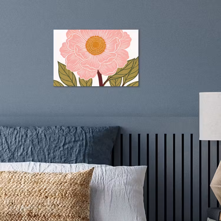 Poster - Flowers - Pink - Illustration - Bloemen - Roze - Illustratie poster papier klein