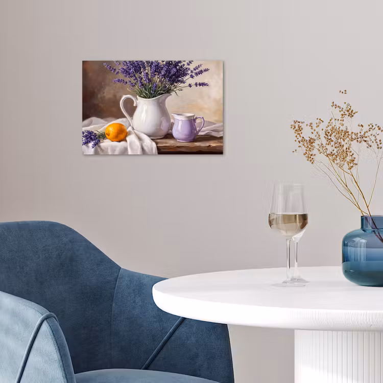 Poster - Flowers - Still Life - Purple - Bloemen - Stilleven - Paars poster papier klein