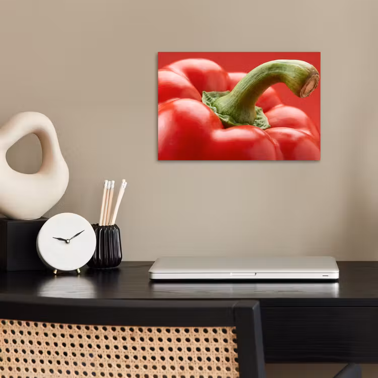 Poster - Food - Bell Pepper - Red - Eten - Paprika - Rood poster papier klein