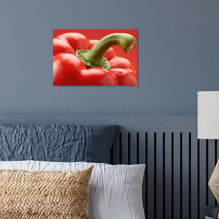 Poster - Food - Bell Pepper - Red - Eten - Paprika - Rood poster papier klein