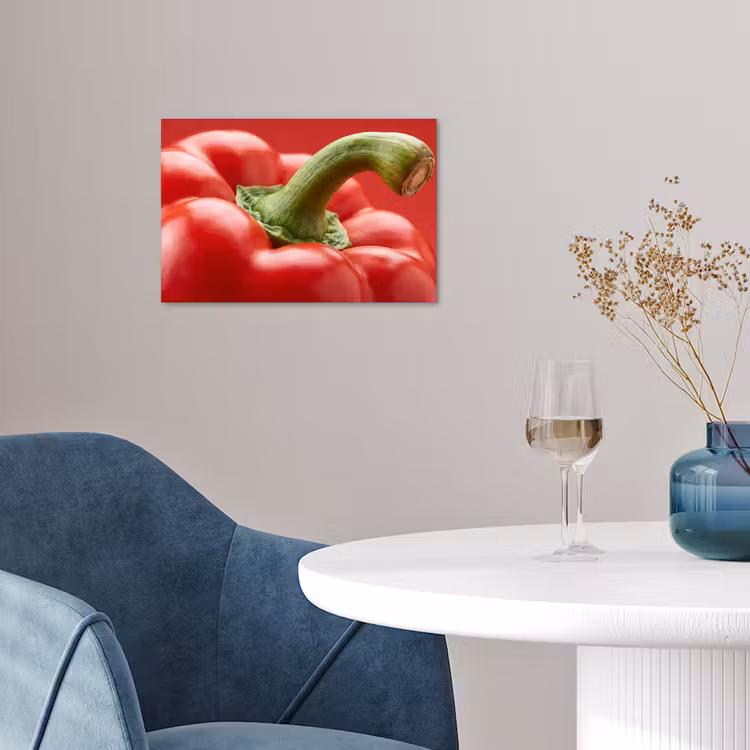 Poster - Food - Bell Pepper - Red - Eten - Paprika - Rood poster papier klein
