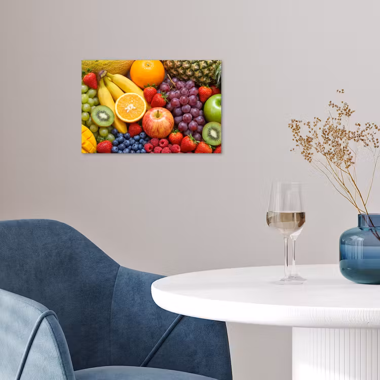 Eten - Fruit - Vers - Kleurrijk - Voeding poster papier klein -sfeer3