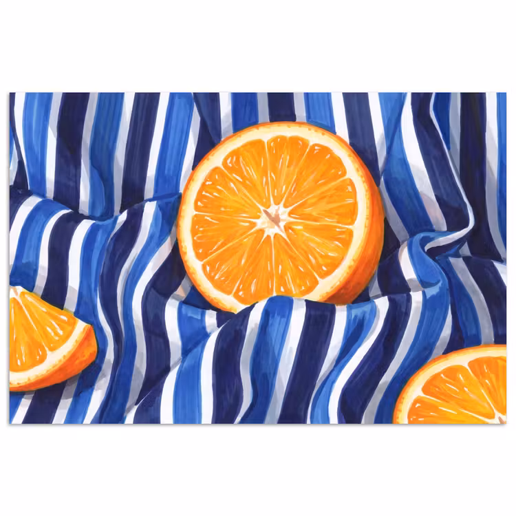 Poster - Food - Fruit - Orange - Eten - Fruit - Oranje poster papier klein