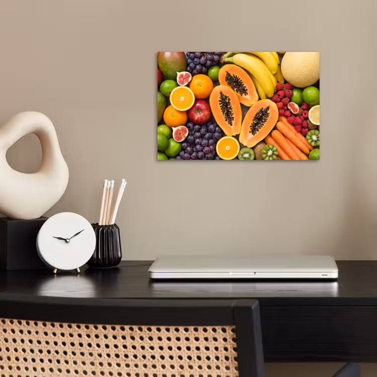 Eten - Fruit - Groenten - Vers - Kleurrijk poster papier klein -sfeer1