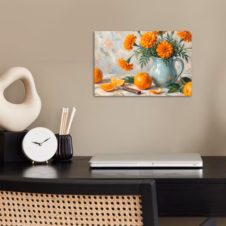 Poster - Food - Orange - Art - Eten - Oranje - Kunst poster papier klein