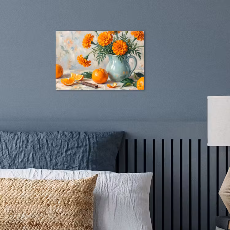 Poster - Food - Orange - Art - Eten - Oranje - Kunst poster papier klein