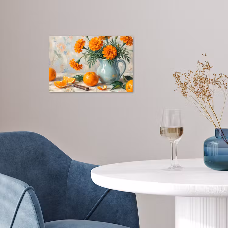 Poster - Food - Orange - Art - Eten - Oranje - Kunst poster papier klein