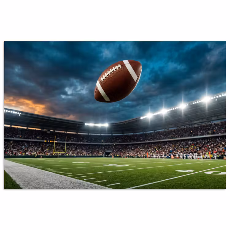 Football - Bal - Stadion - Sport poster papier klein -3d