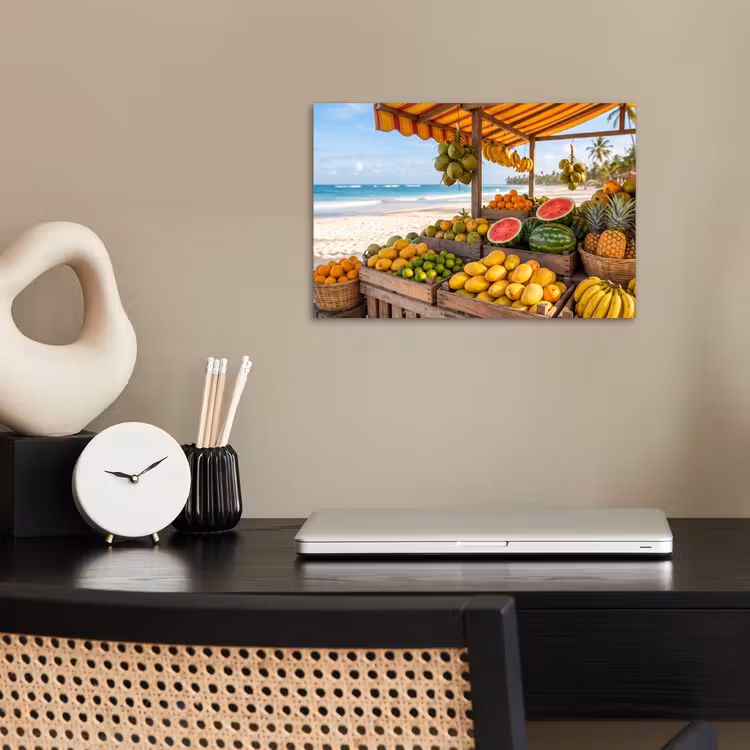 Poster - Fruit - Beach - Tropical - Fruit - Strand - Tropisch poster papier klein