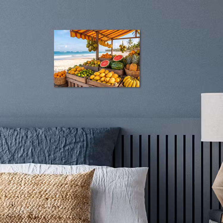 Poster - Fruit - Beach - Tropical - Fruit - Strand - Tropisch poster papier klein