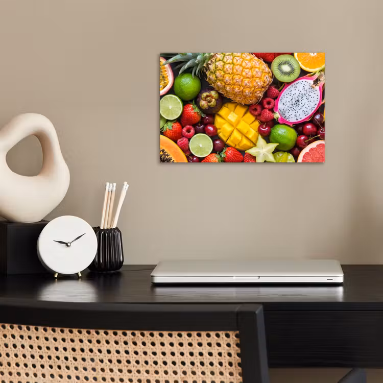 Fruit - Assortiment - Vers - Gezond - Kleurrijk poster papier klein -sfeer1