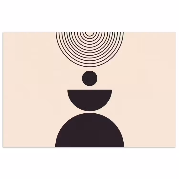 Poster - Geometric Balance - Art - Geometrische balans - Kunst poster papier klein