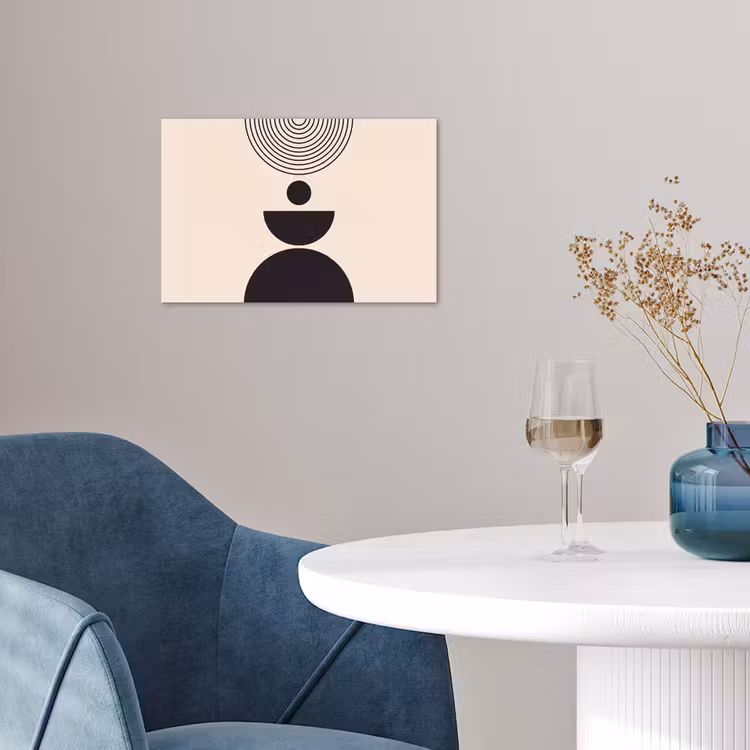 Poster - Geometric Balance - Art - Geometrische balans - Kunst poster papier klein
