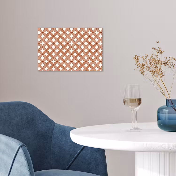 Geometrisch - Cirkels - Modern - Terracotta poster papier klein 62 -sfeer3