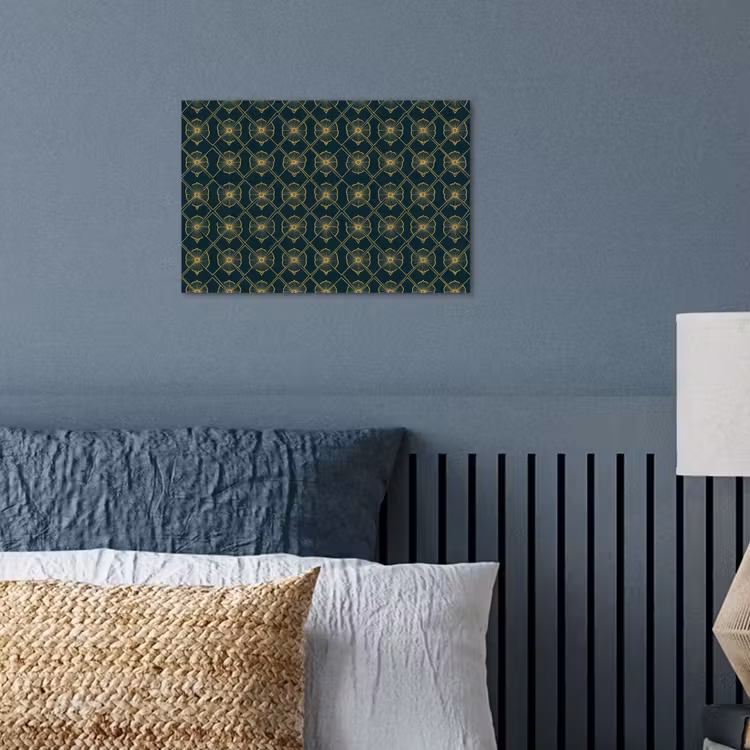 Geometrisch - Elegant - Groen poster papier klein 62 -sfeer2
