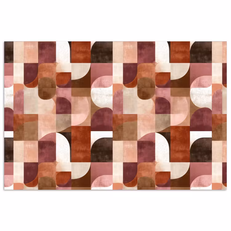 Geometrie - Modern - Retro poster papier klein 62 -3d