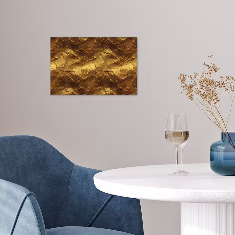 Bladgoud - Textuur - Goud poster papier klein 62 -sfeer3