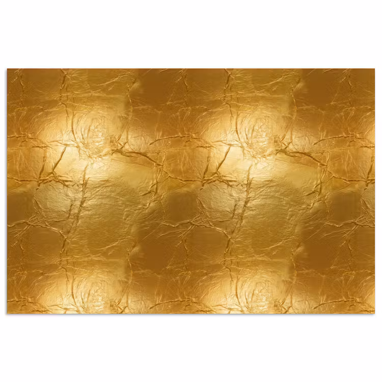 Bladgoud - Vintage - Textuur - Warm Goud poster papier klein 62 -3d