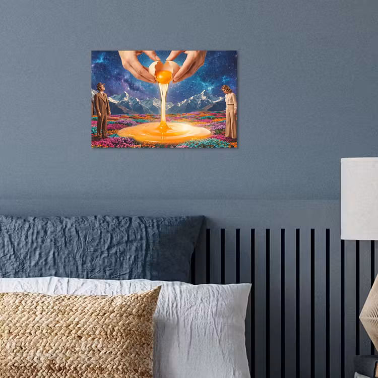 Poster - Hands - Egg - Surrealism - Handen - Ei - Surrealisme poster papier klein