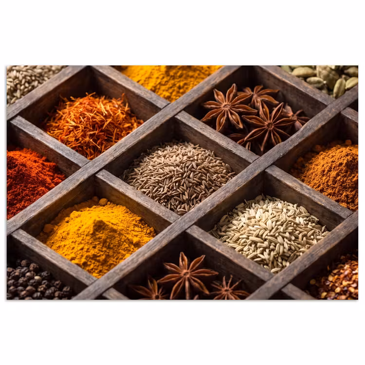 Poster - Herbs - Wood - Food - Kruiden - Houten - Eten poster papier klein
