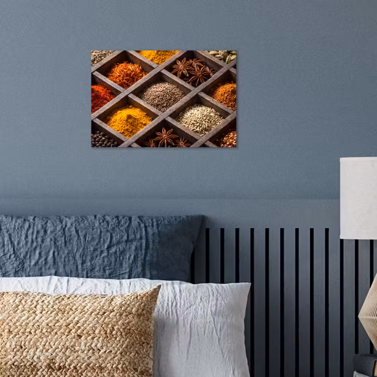 Poster - Herbs - Wood - Food - Kruiden - Houten - Eten poster papier klein